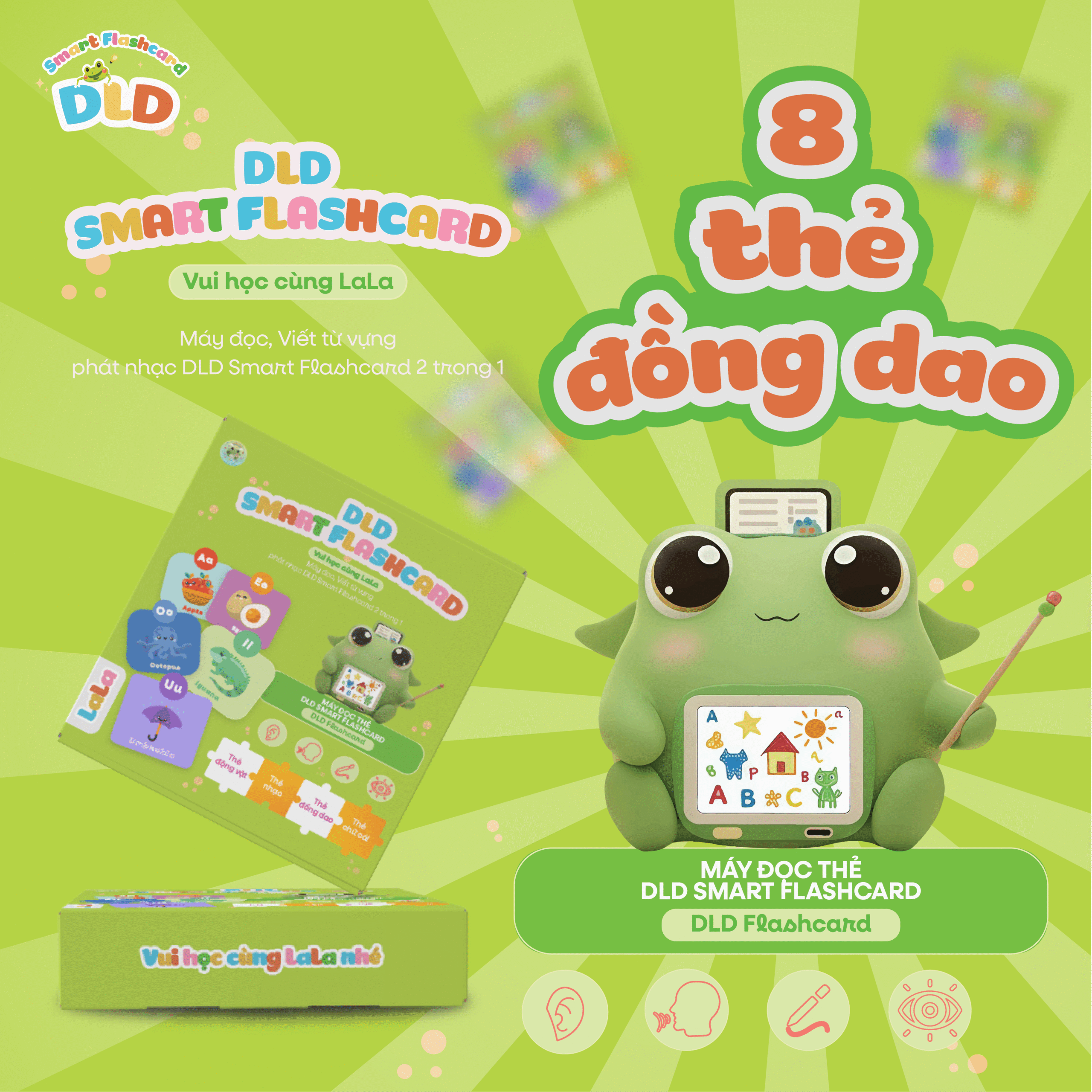 Bộ 8 thẻ đồng dao LaLa